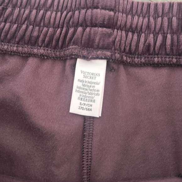 Victoria’s Secret Velour Lounge Ribbed Sweatpants XS Plum Purple - Picture 3 of 9